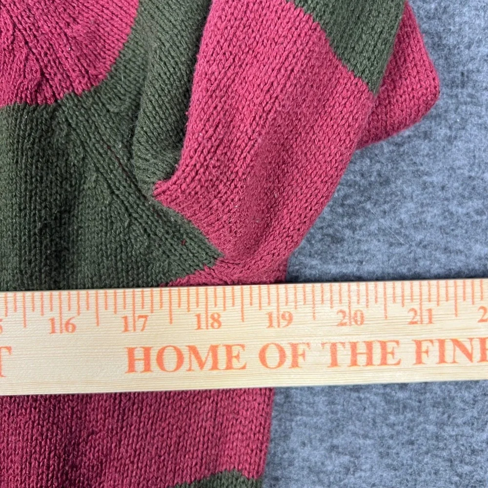 A Nightmare on Elm Street Sweater Mens Medium Red Green Freddy Krueger Knit